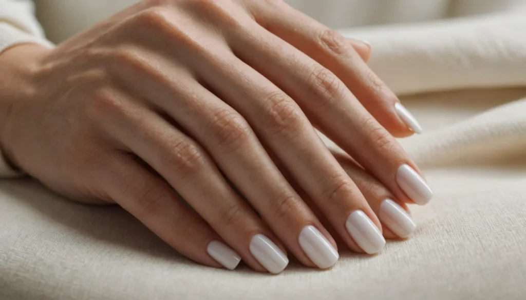 blanc laiteux ongles