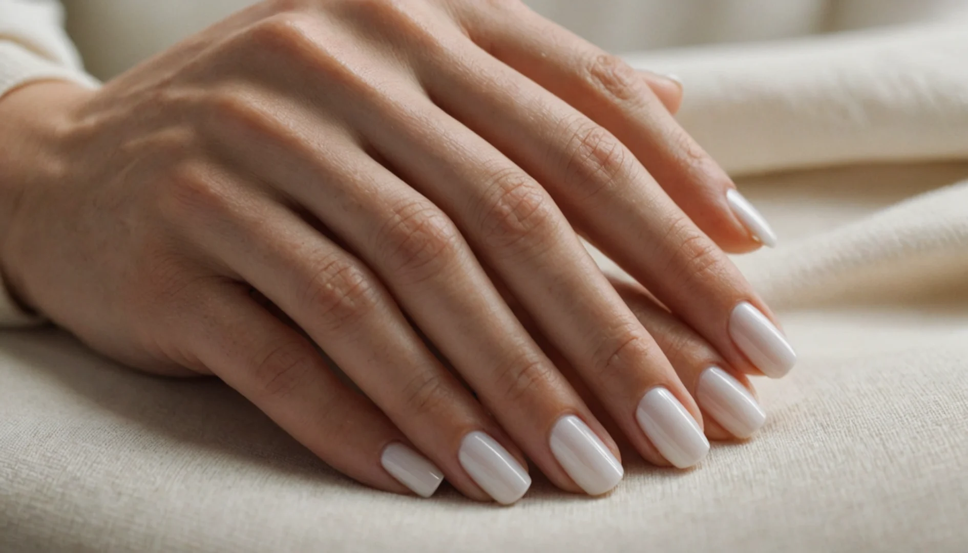 blanc laiteux ongles