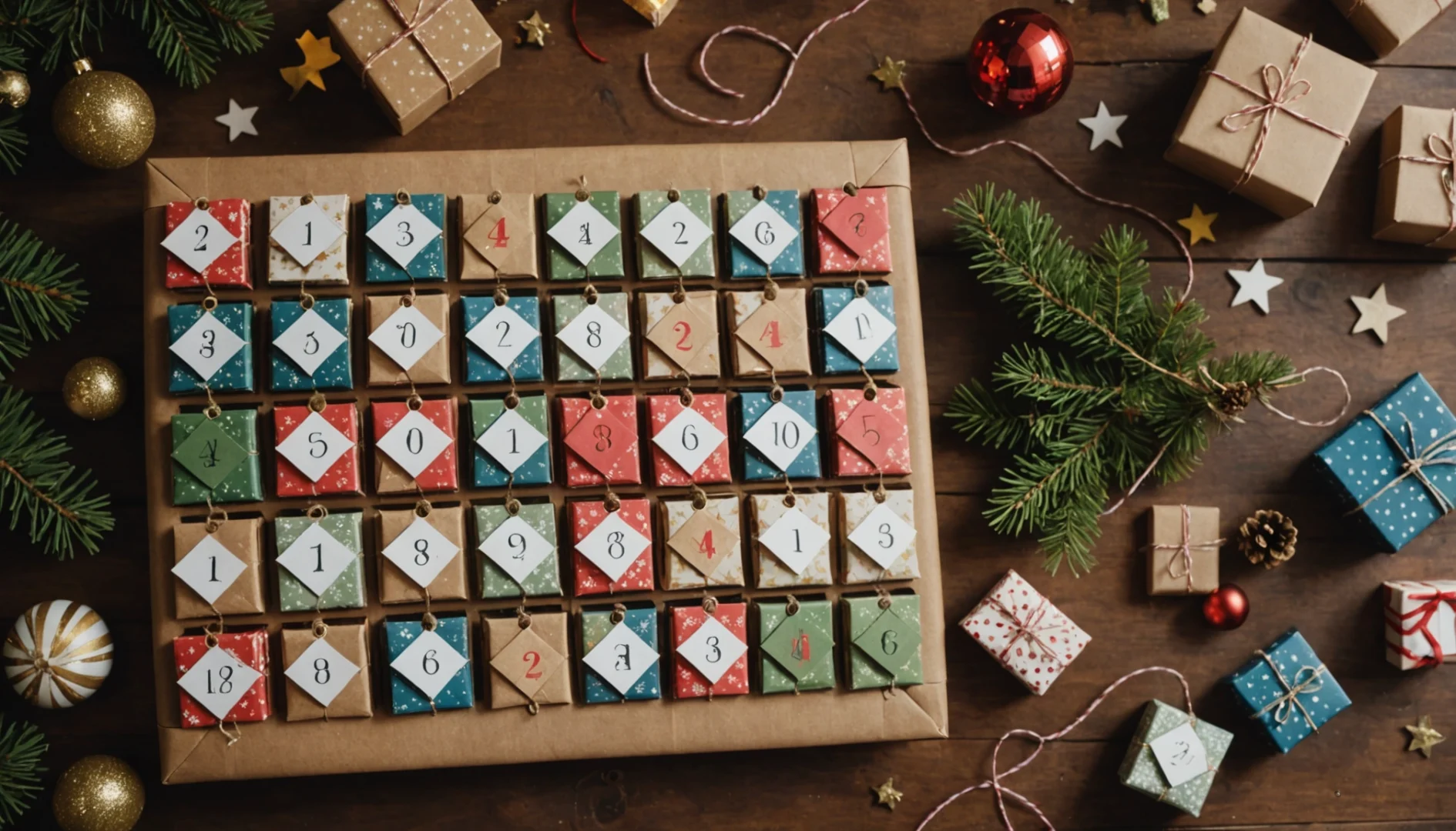 idées calendrier de l'avent fait maison