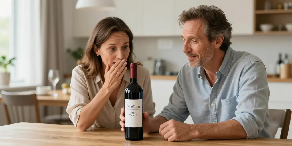 etiquette vin annonce grossesse